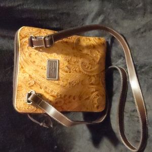 Vintage Relic by Paisley Fossil Crossbody Bag Western Faux Leather